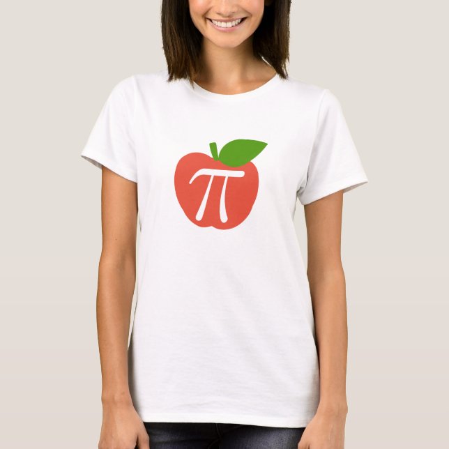 Camiseta Apple rojo pi (Anverso)
