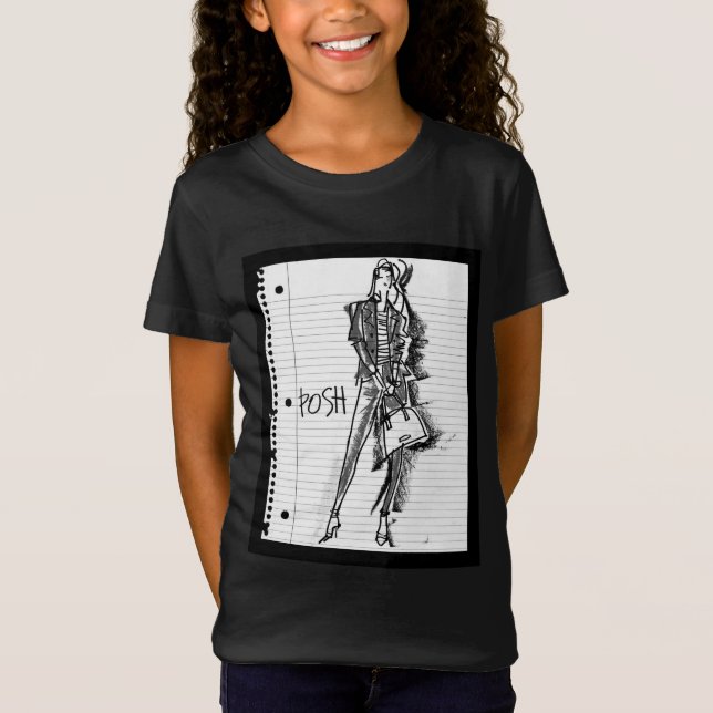 Camiseta Apple salvaje el | elegante - bosquejo nervioso (Anverso)