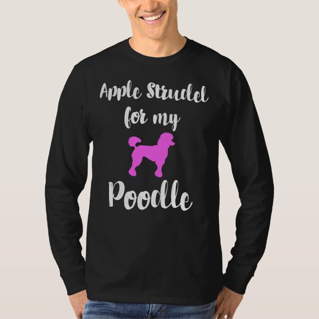 Camiseta Apple Strudel Poodle Animal Love Alemania Típico G (Anverso)