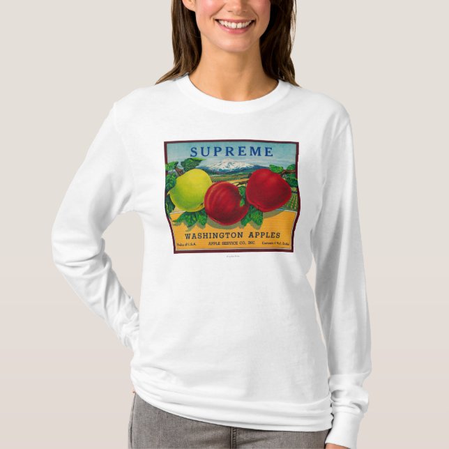 Camiseta Apple supremo etiqueta - el estado de Washington (Anverso)