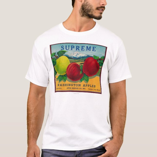 Camiseta Apple supremo etiqueta - el estado de Washington (Anverso)