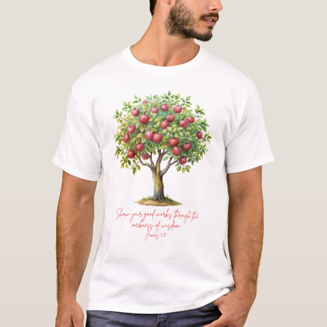 Camiseta Apple Tree James 3:13  (Anverso)