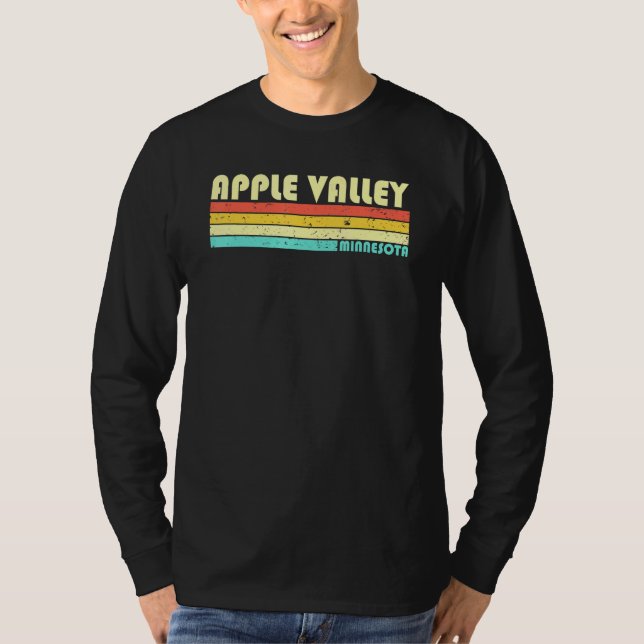 Camiseta Apple Valley Mn Minnesota City Home Roots Retro 80 (Anverso)