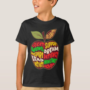 Camiseta Apple Word Cloud African American Black History Te