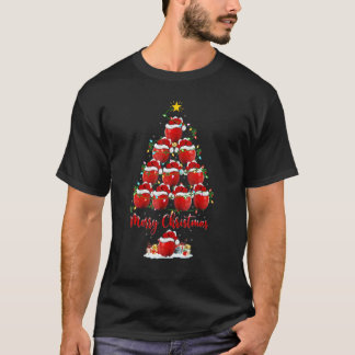 Camiseta Apple Xmas Lights Apple Christmas Tree