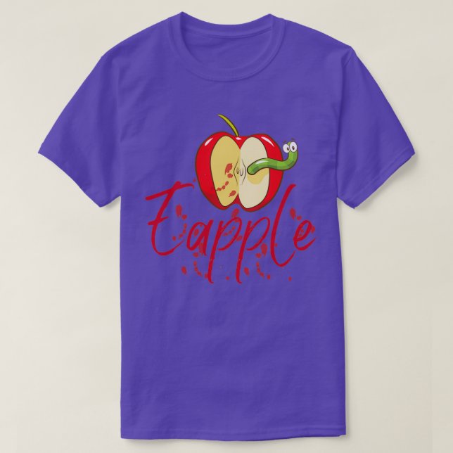 Camiseta Apple Y Funny Snake Classic TShirt (Diseño del anverso)