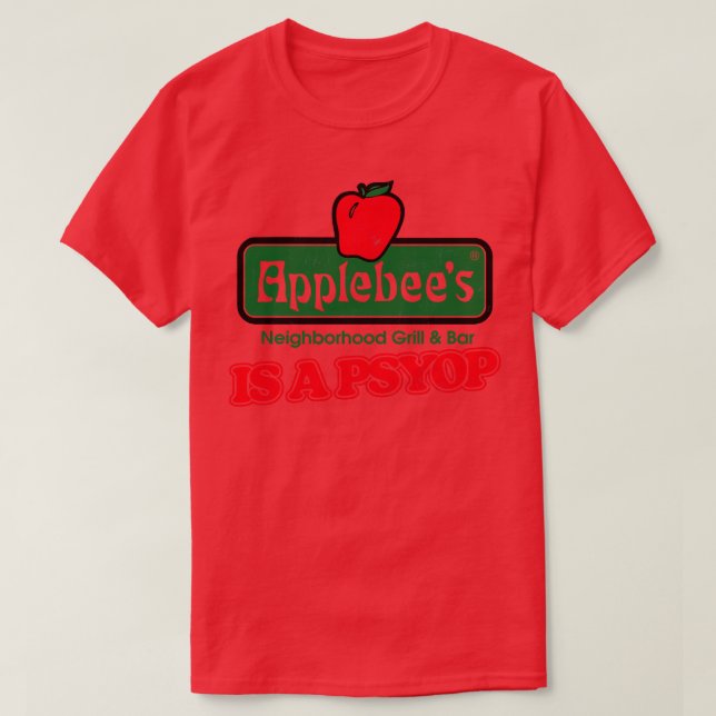 Camiseta Applebees Es Un Psiopo (Diseño del anverso)