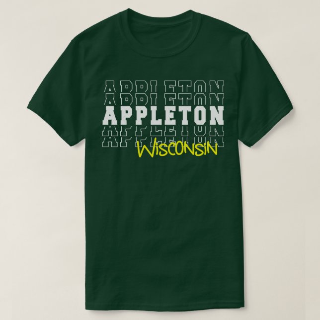 Camiseta Appleton city Wisconsin Appleton WI (Diseño del anverso)