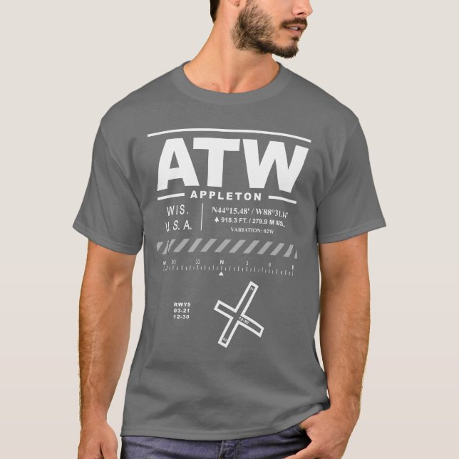 Camiseta Appleton International Airport ATW T-Shirt (Anverso)