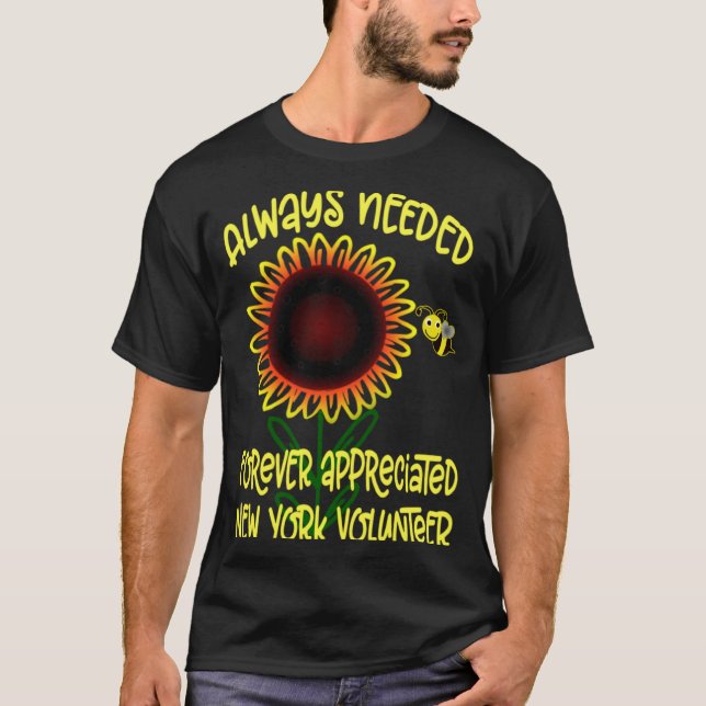 Camiseta Appreciation New York Always Needed Volunteer Reco (Anverso)