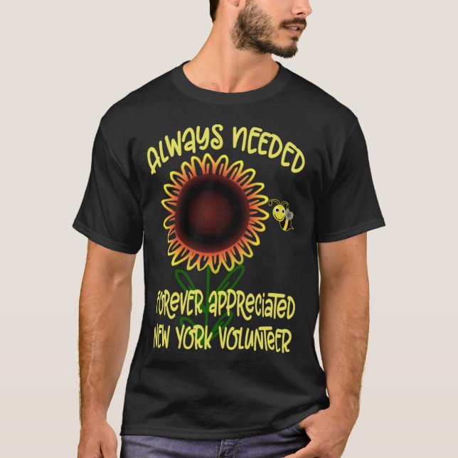 Camiseta Appreciation New York Always Needed Volunteer Reco (Anverso)