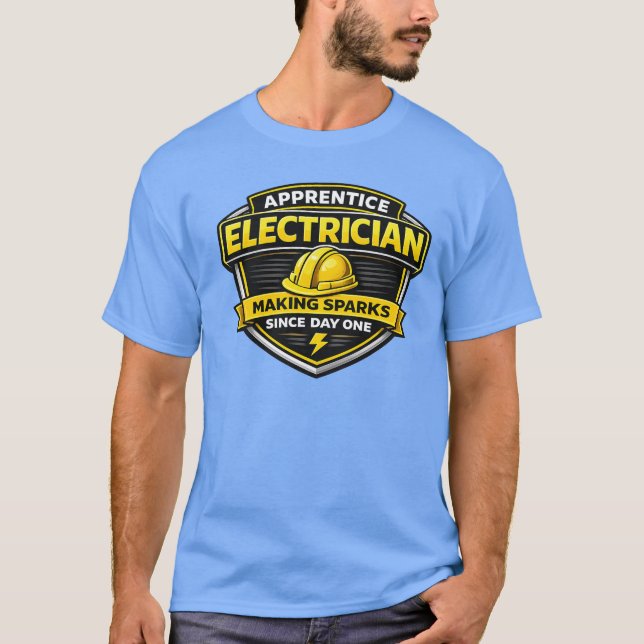 Camiseta Apprentice Electrician Making Sparks Shirt (Anverso)