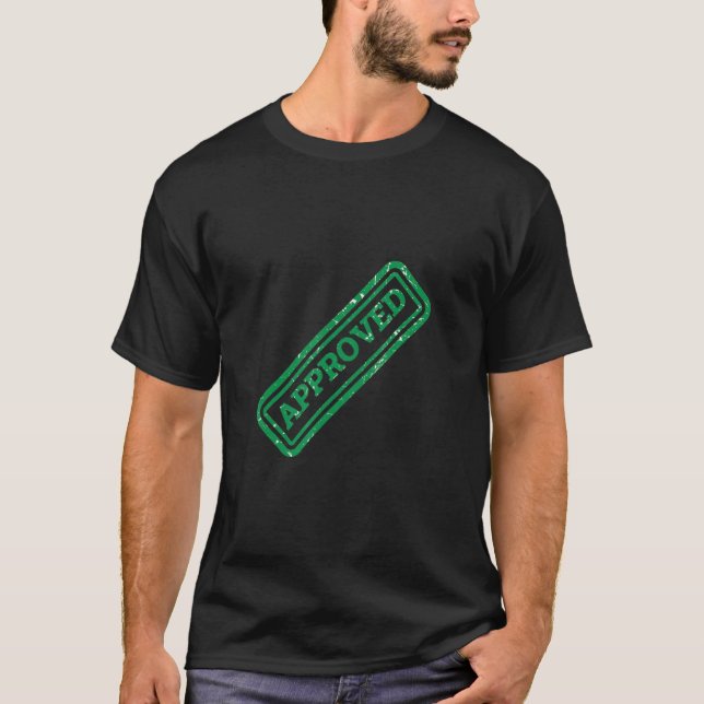 Camiseta Approved Authorized Authorised OK 2 (Anverso)
