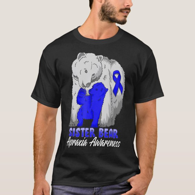 Camiseta Apraxia Awareness Mama Support Ribbon (Anverso)