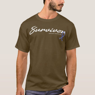 Camiseta Apraxia Awareness Survivor Purpurina Ribbon Espera