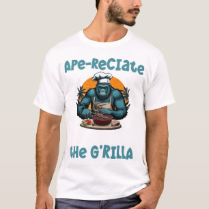 Camiseta Aprecia al maestro parrillero G'rilla divertido ju