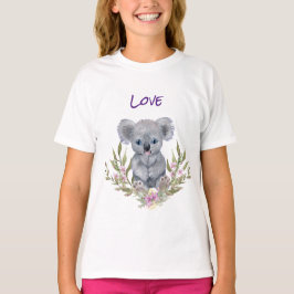 Camiseta Apreciable Koala Bear Floral