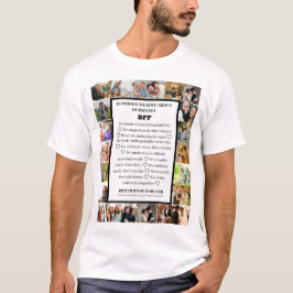 Camiseta Apreciación de amistad | Collage de fotos BFF 22