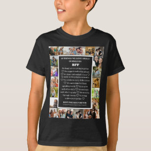 Camiseta Apreciación de amistad Collage de fotos BFF 22