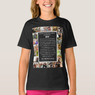 Camiseta Apreciación de amistad Collage de fotos BFF 22
