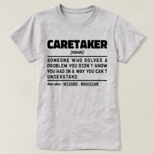 Camiseta Apreciación de Caretaker Noun Cumpleaños presente 