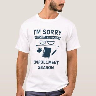 Camiseta Apreciación de inscripción en registro escolar