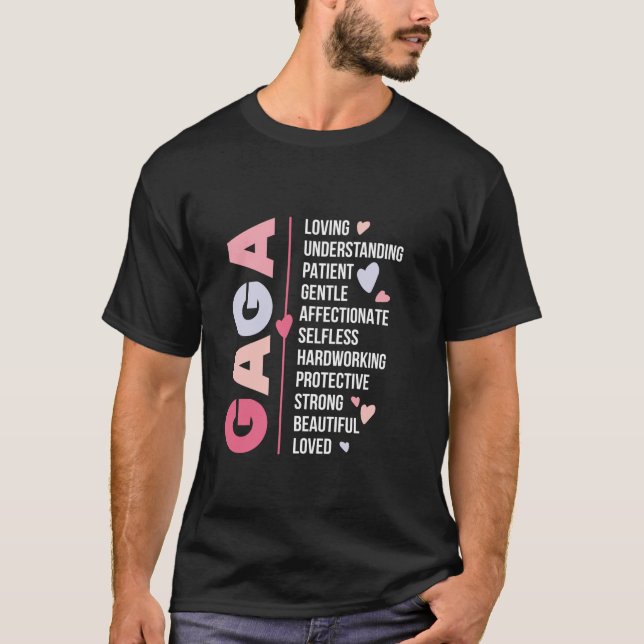 Camiseta Apreciación de la abuela Gaga Gaga (Anverso)
