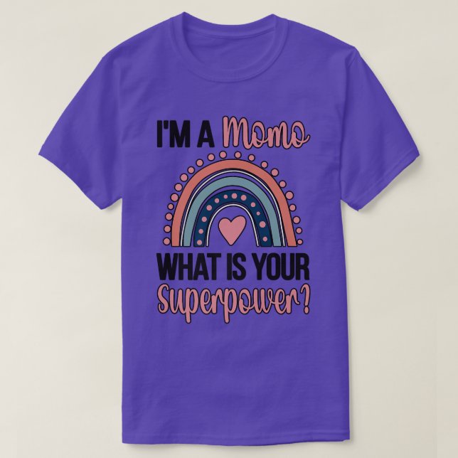 Camiseta Apreciación de la abuela momo superpoder  (Diseño del anverso)