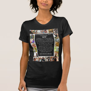 Camiseta Apreciación de la amistad Colage de 22 fotos de