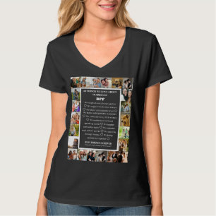 Camiseta Apreciación de la amistad   Colaje de 22 fotos de 