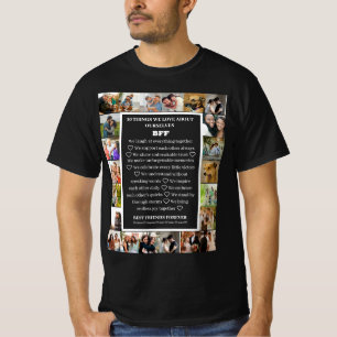 Camiseta Apreciación de la amistad   Colaje de fotos BFF 22