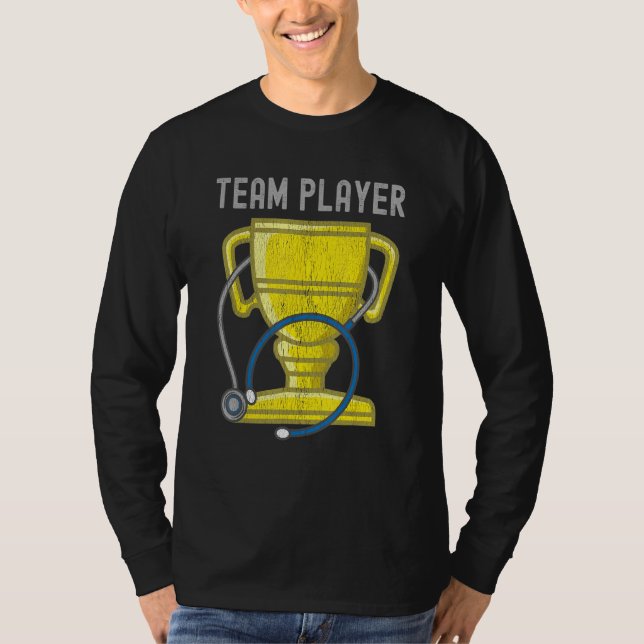 Camiseta Apreciación de la enfermera Gracias Trofeo de Team (Anverso)