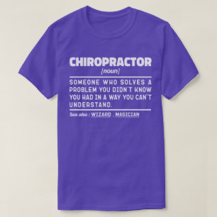 Camiseta Apreciación de la fisioterapia de quiropráctico de