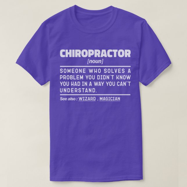 Camiseta Apreciación de la fisioterapia de quiropráctico de (Diseño del anverso)