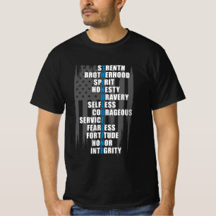Camiseta Apreciación de la policía de bandera