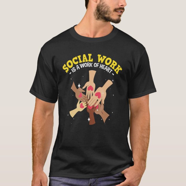 Camiseta Apreciación de los trabajadores sociales Mes Amo e (Anverso)