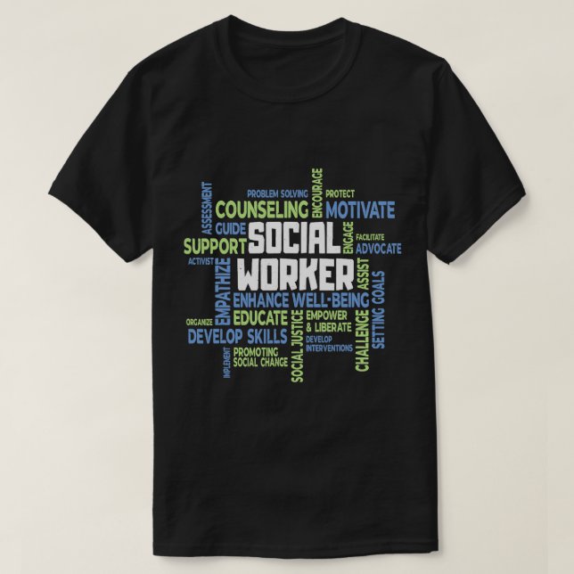Camiseta Apreciación de los trabajadores sociales mes de di (Diseño del anverso)