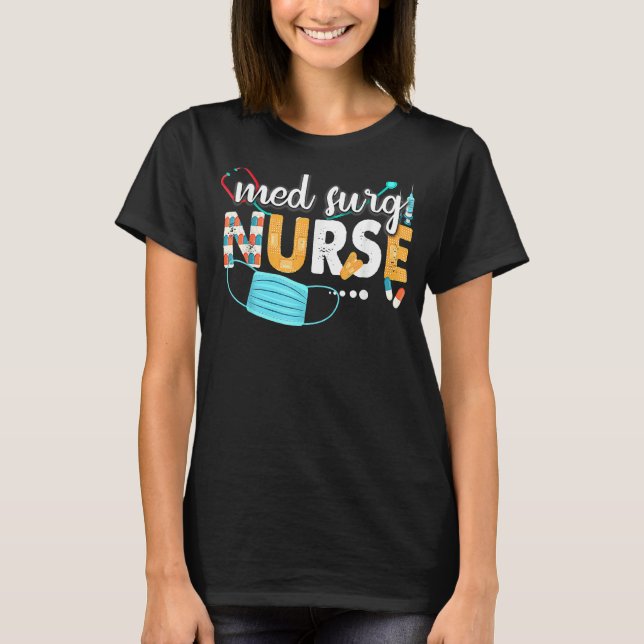 Camiseta Apreciación De Med Surg Nurse Cute Enfermeras Sema (Anverso)