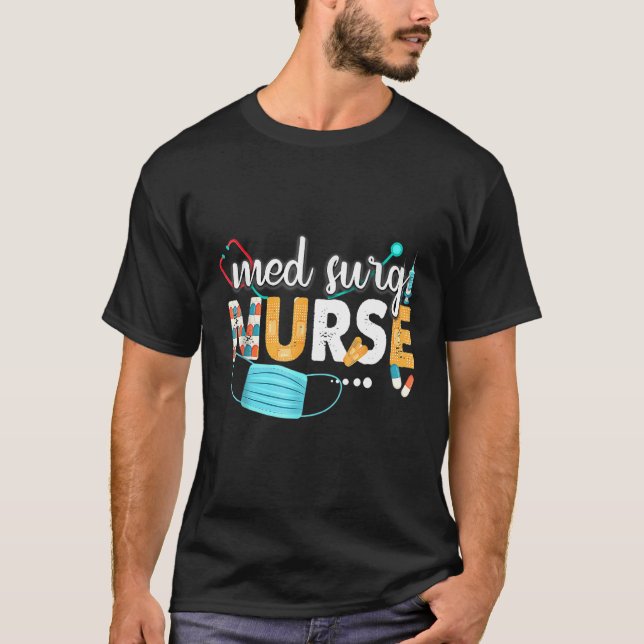 Camiseta Apreciación De Med Surg Nurse Cute Enfermeras Sema (Anverso)