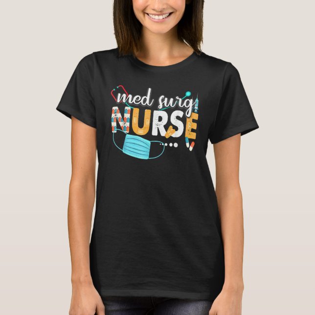 Camiseta Apreciación De Med Surg Nurse Cute Enfermeras Sema (Anverso)