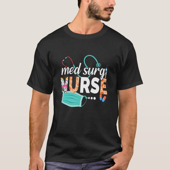 Camiseta Apreciación De Med Surg Nurse Cute Enfermeras Sema (Anverso)