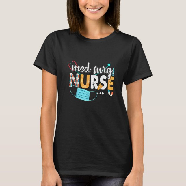 Camiseta Apreciación De Med Surg Nurse Cute Enfermeras Sema (Anverso)