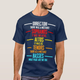 Camiseta Apreciación de músico de coro musical por el teatr