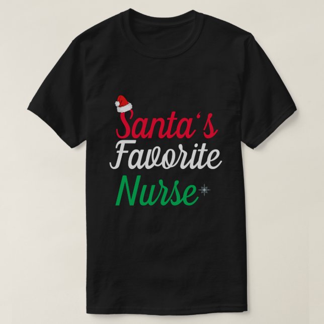 Camiseta Apreciación de Navidades de enfermería favoritos d (Diseño del anverso)