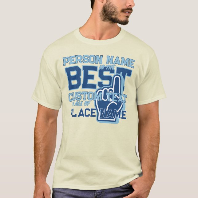 Camiseta ¡Apreciación de personalizable para MEJOR PERSONA  (Anverso)