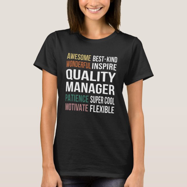 Camiseta Apreciación de Quality Manager (Anverso)