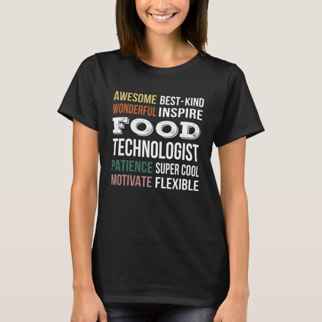 Camiseta Apreciación de un técnico de alimentos (Anverso)