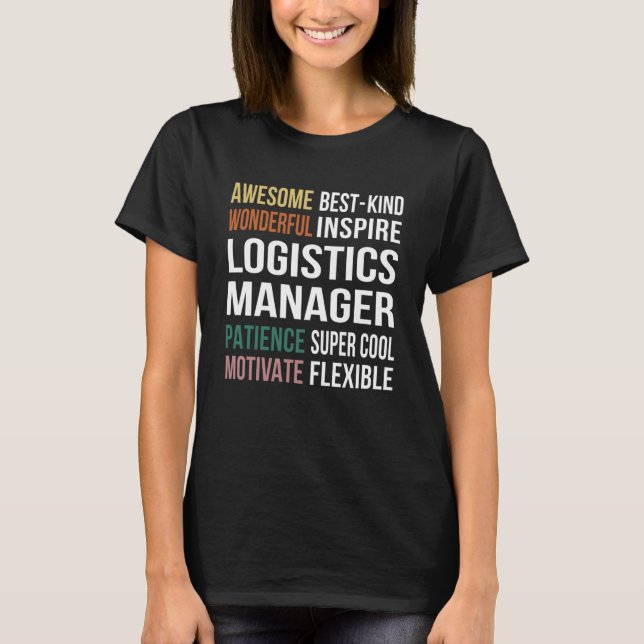 Camiseta Apreciación del administrador de logística (Anverso)