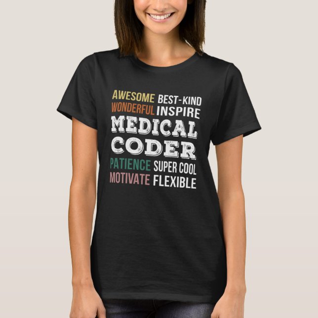 Camiseta Apreciación del codificador médico (Anverso)