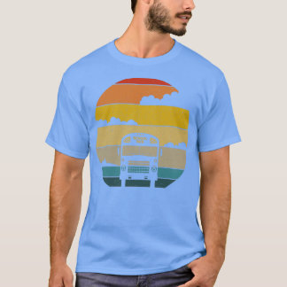 Camiseta Apreciación del conductor de autobús escolar Retro